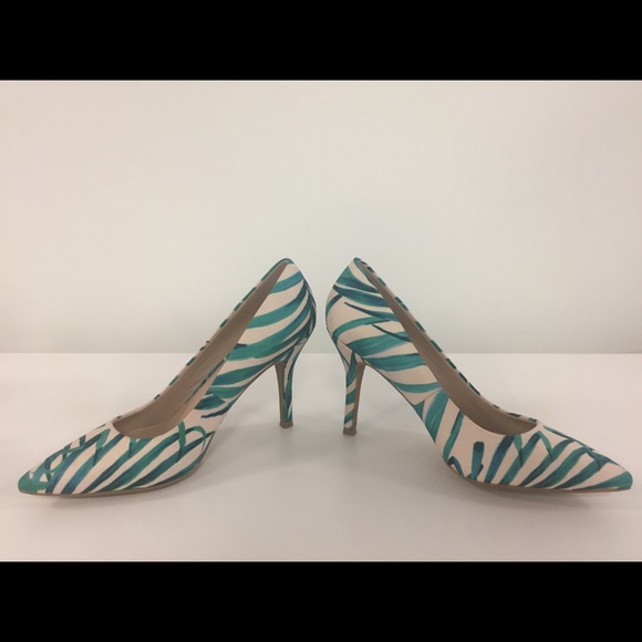 Nine West 9 Technology Palm Silk 3.5” Heels - Picture 2 of 3